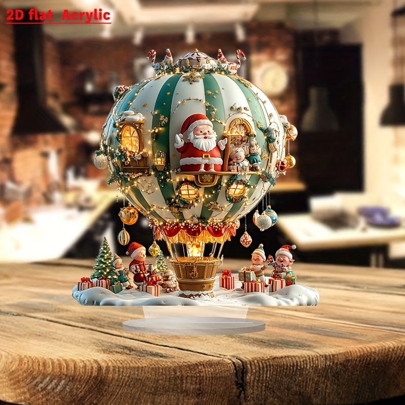 BohoBallon - Babbo Natale & Elfi Pannello Decorativo in Acrilico