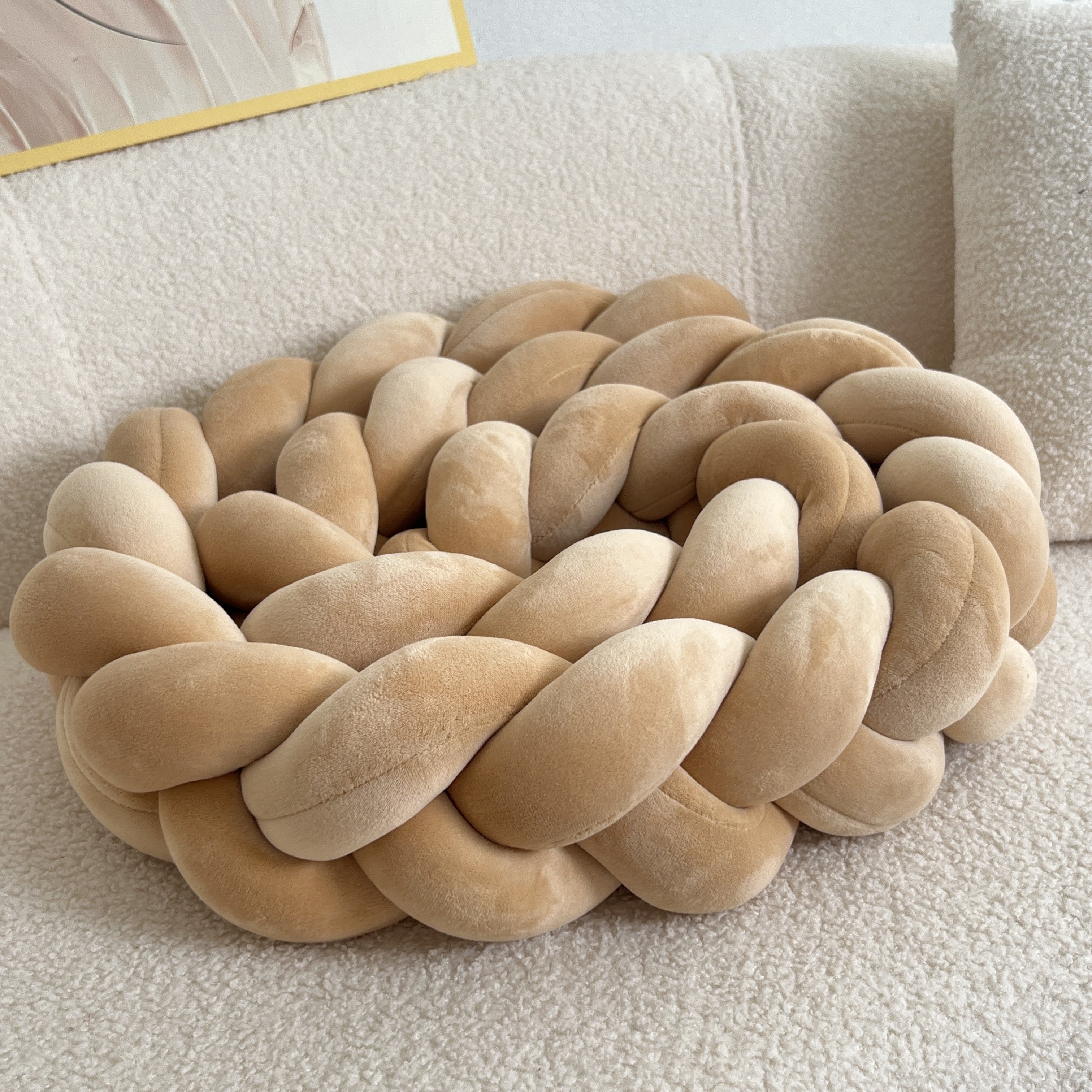 Cuscino da Pavimento con Bottoni Fatti a Mano - Motivo Geometrico, Lavabile, 78 pollici, Cuscino Decorativo per Tutte le Stagioni con Imbottitura in Poliestere