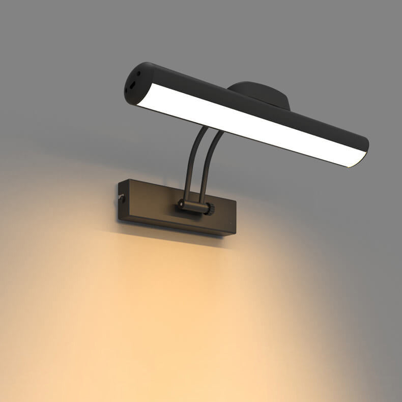 Candeeiro de parede LED minimalista ajustável em forma de barra para casa de banho