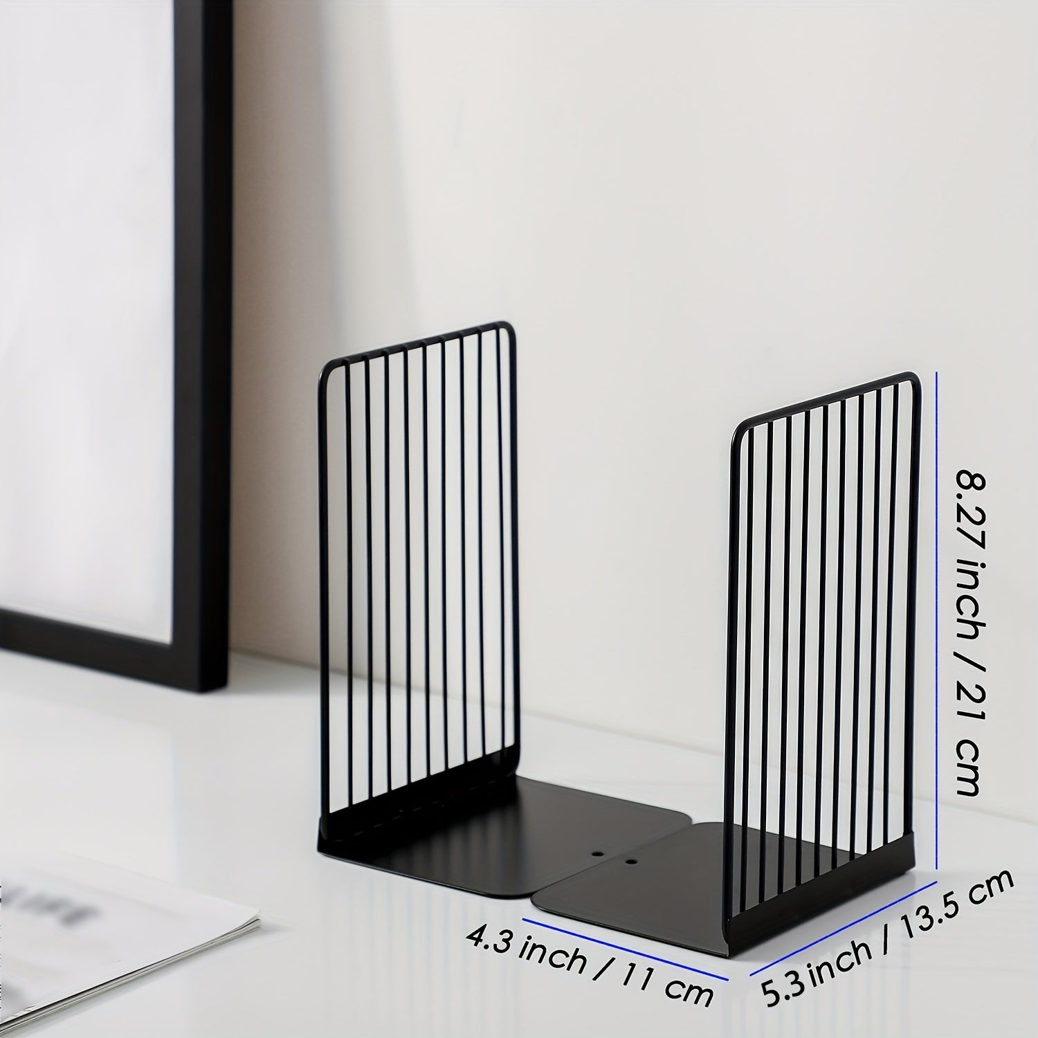IronHold - 2-Pack Universele Metalen Boekenstandaards