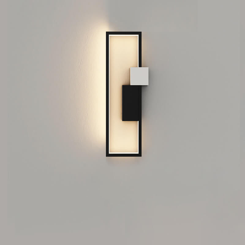 LumiSil - Lámpara de pared LED con marco cuadrado minimalista