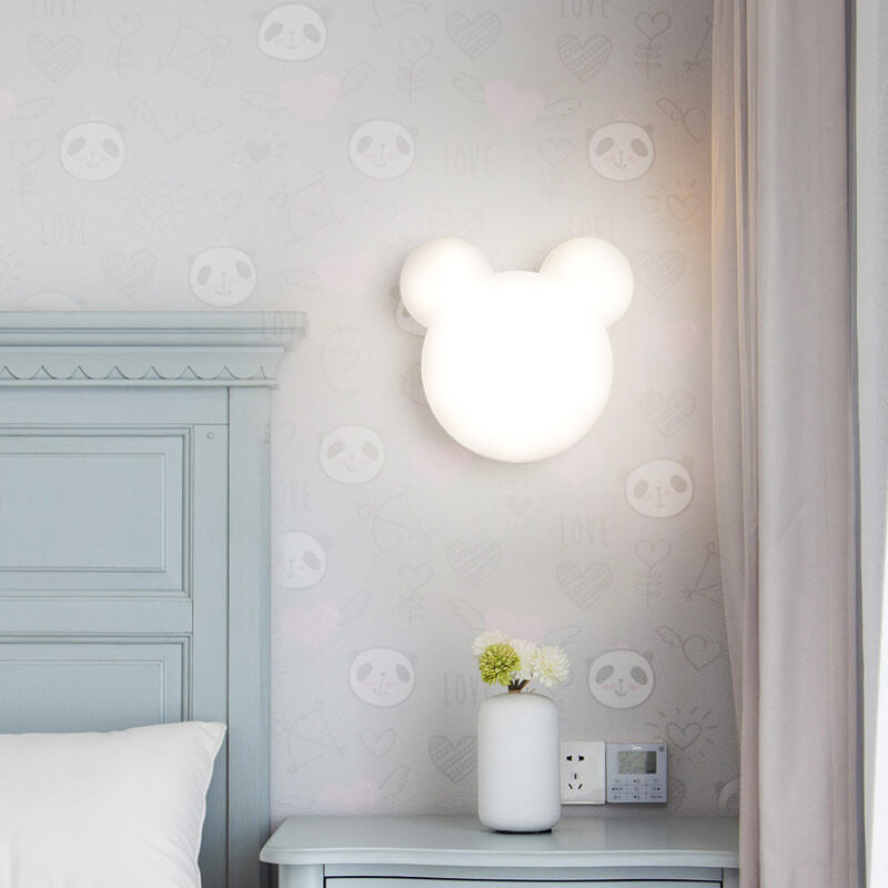 Candeeiro de parede LED minimalista em forma de urso de desenho animado