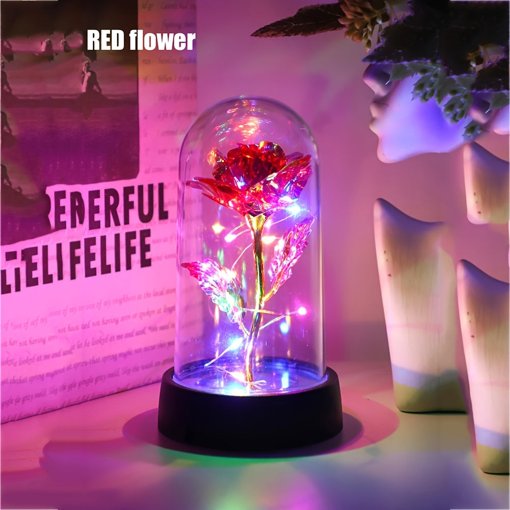 GoldenRose - Elegant Rose Flower Lamp for Gifts and Decoration