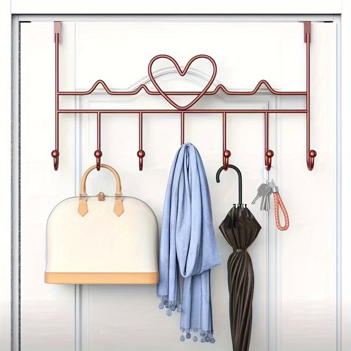 EasyHang - Easy to Install Coat Rack for the Door - Painted Finish