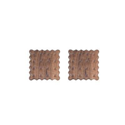 Sottobicchieri in Legno a 2 Pezzi Ispirati ai Biscotti