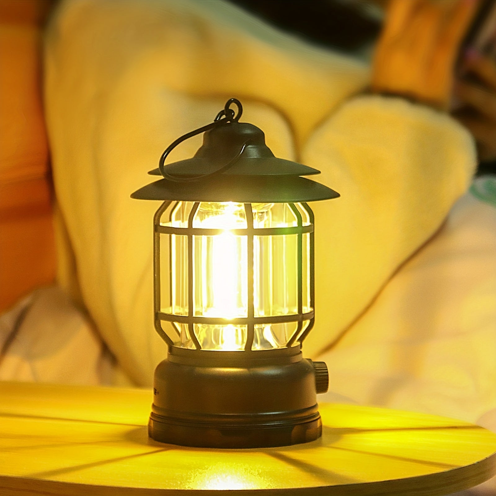 RetroLight - Dimmable Outdoor Camping Lamp with USB, Rechargeable LED Lighting