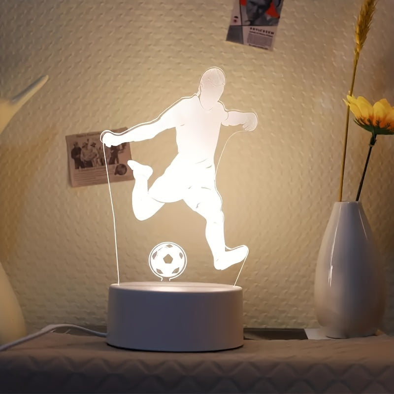 SoccerGlow - Football LED Night Light with Acrylic Base
