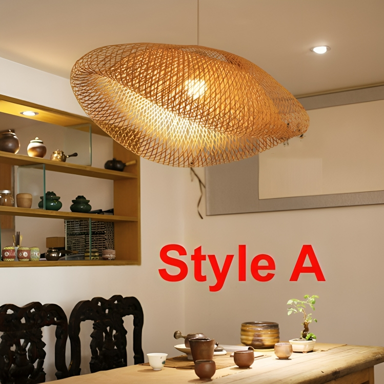 Lampada a sospensione in rattan design