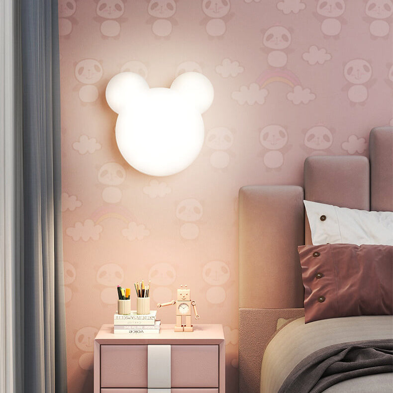 Lámpara de pared LED minimalista con forma de oso de dibujos animados