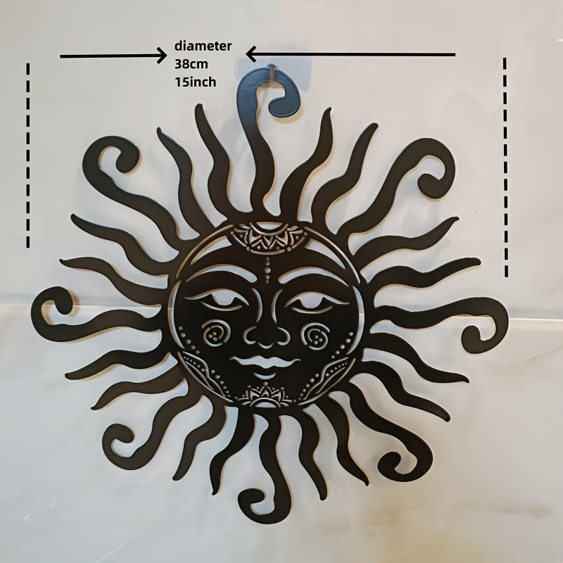 SolarFace - Metal Sun Face Wall Art