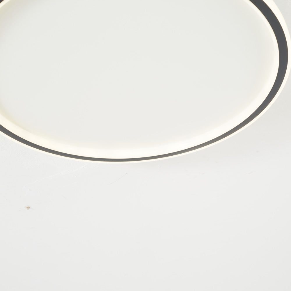LunaNova - Lampada da soffitto LED rotonda moderna in metallo/acrilico