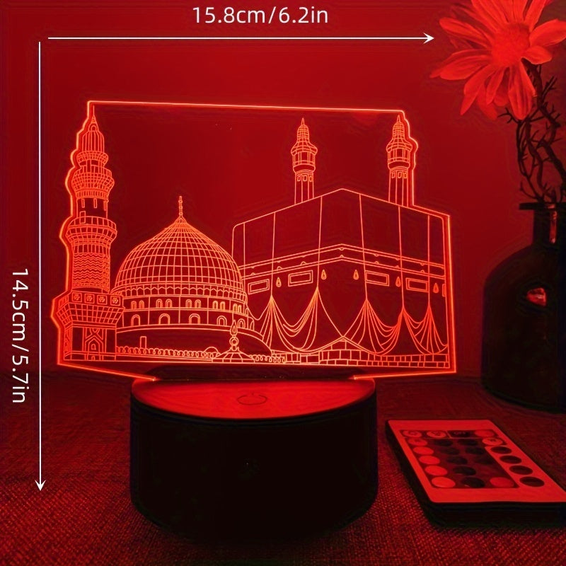 DecoLight - 3D Night Lamp with Remote Control and 16 Colors