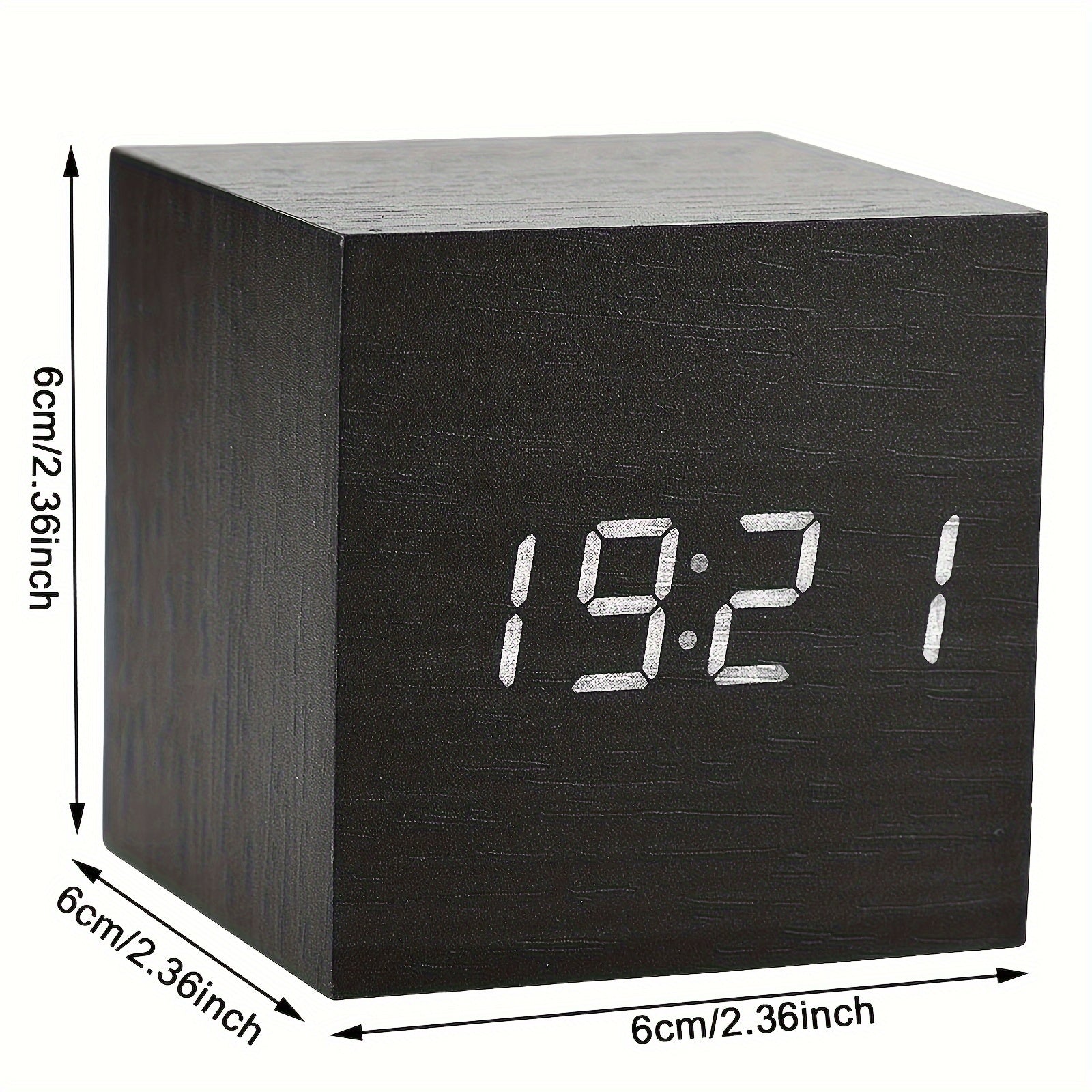 WoodTime - Wooden Alarm Clock with LED Display