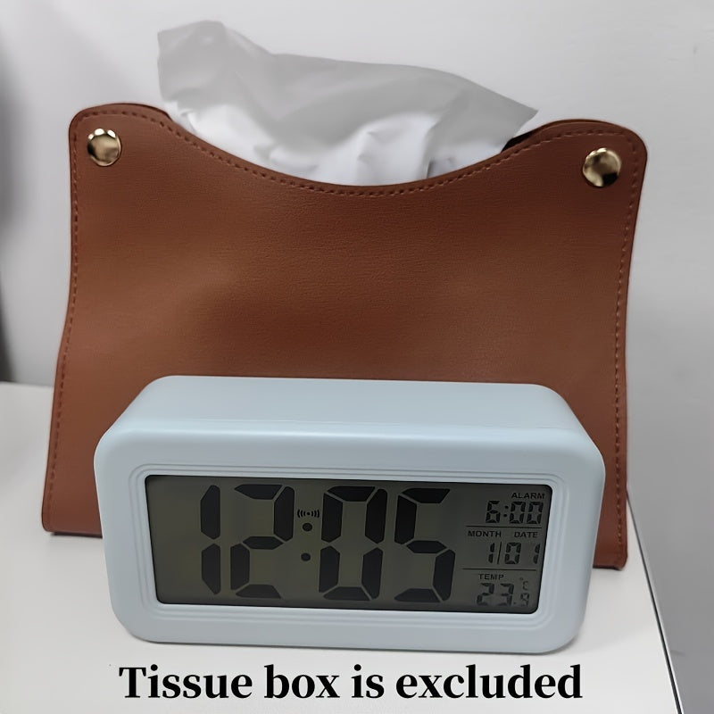Digital Alarm Clock with LCD Screen - Date and Temperature Display