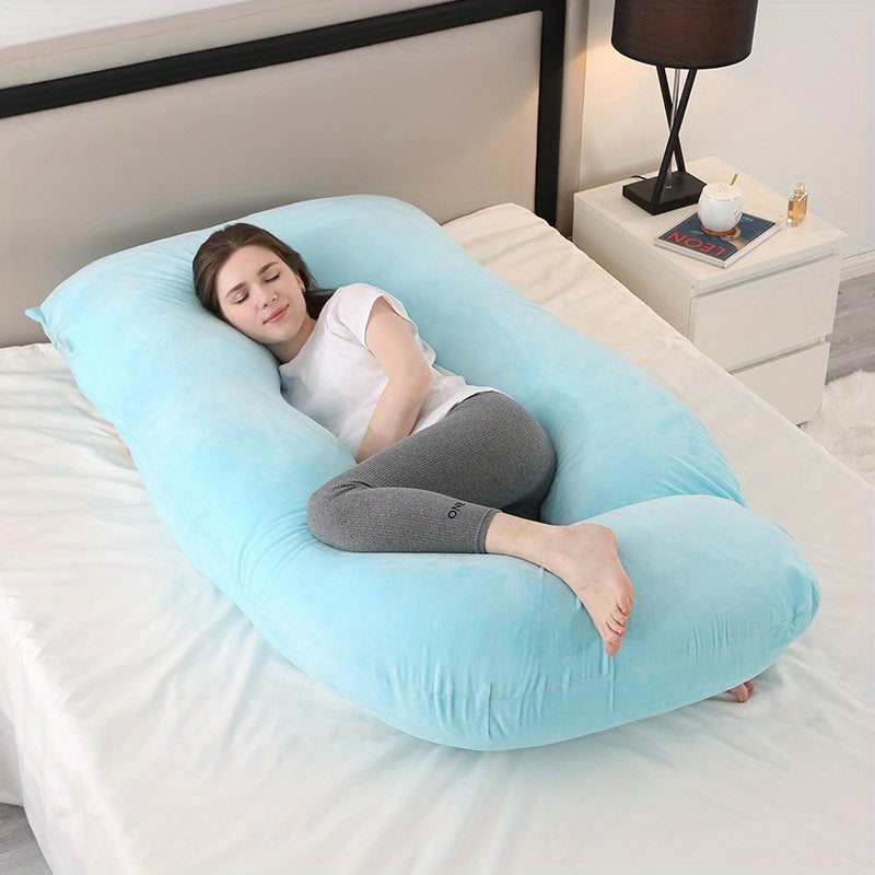 Cool J-shaped Pregnancy Pillow - Perfect Support for Pregnant Mothers, Gift for Christmas, Halloween, and Thanksgiving