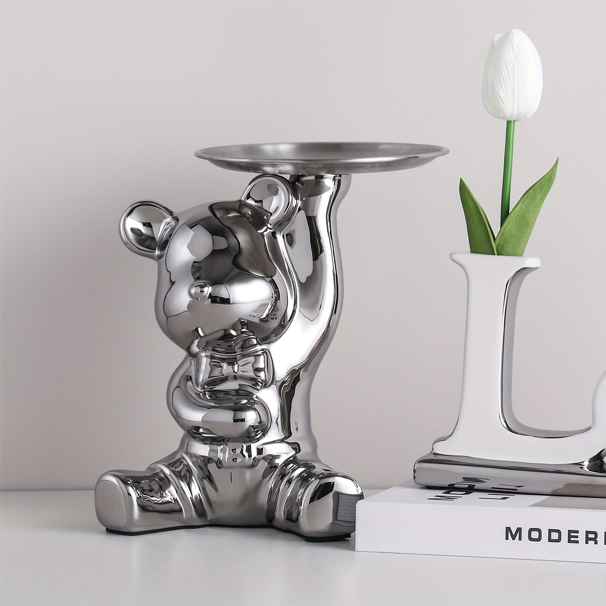 CeramiBear - Ceramic Bear & Rabbit Decorative Tray