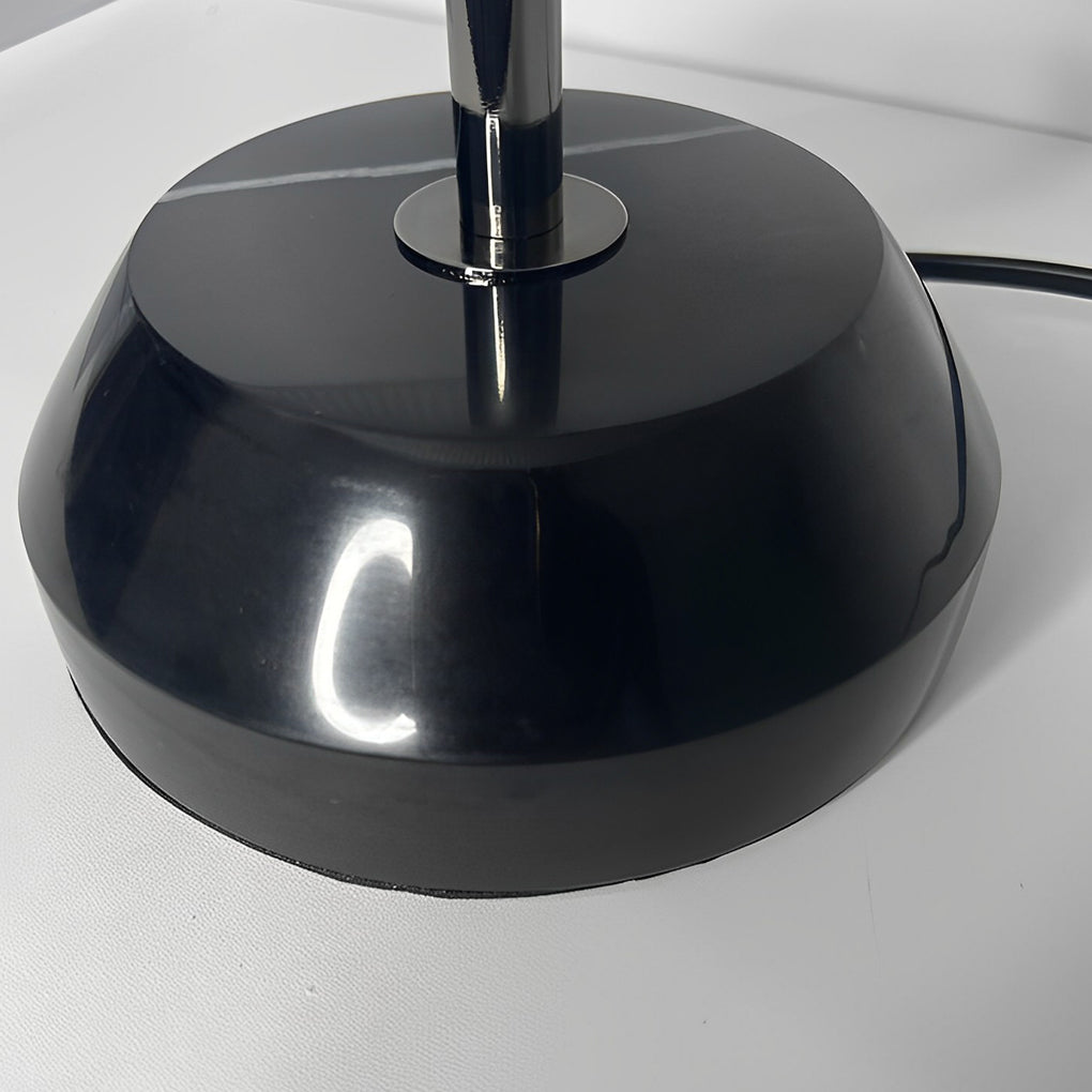 Lampada da tavolo H con paralume in vetro a ciotola Lampada decorativa italiana