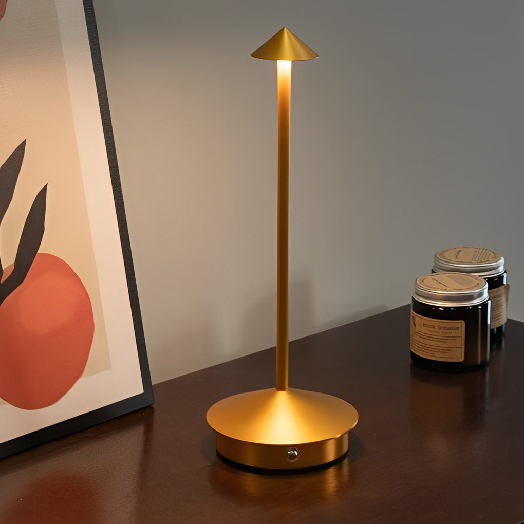Lampada da tavolo portatile USB Pina LED dimmerabile a tocco senza fili lampada da notte
