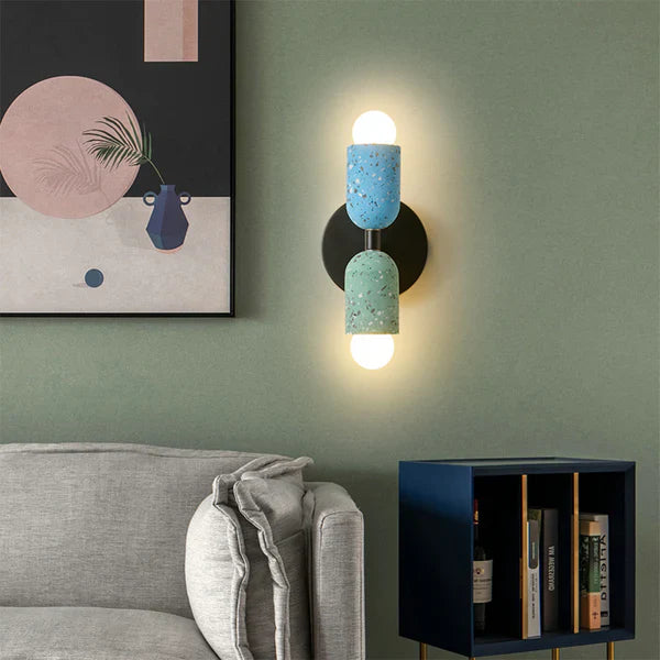 Lampada da parete creativa a doppia testa per la casa