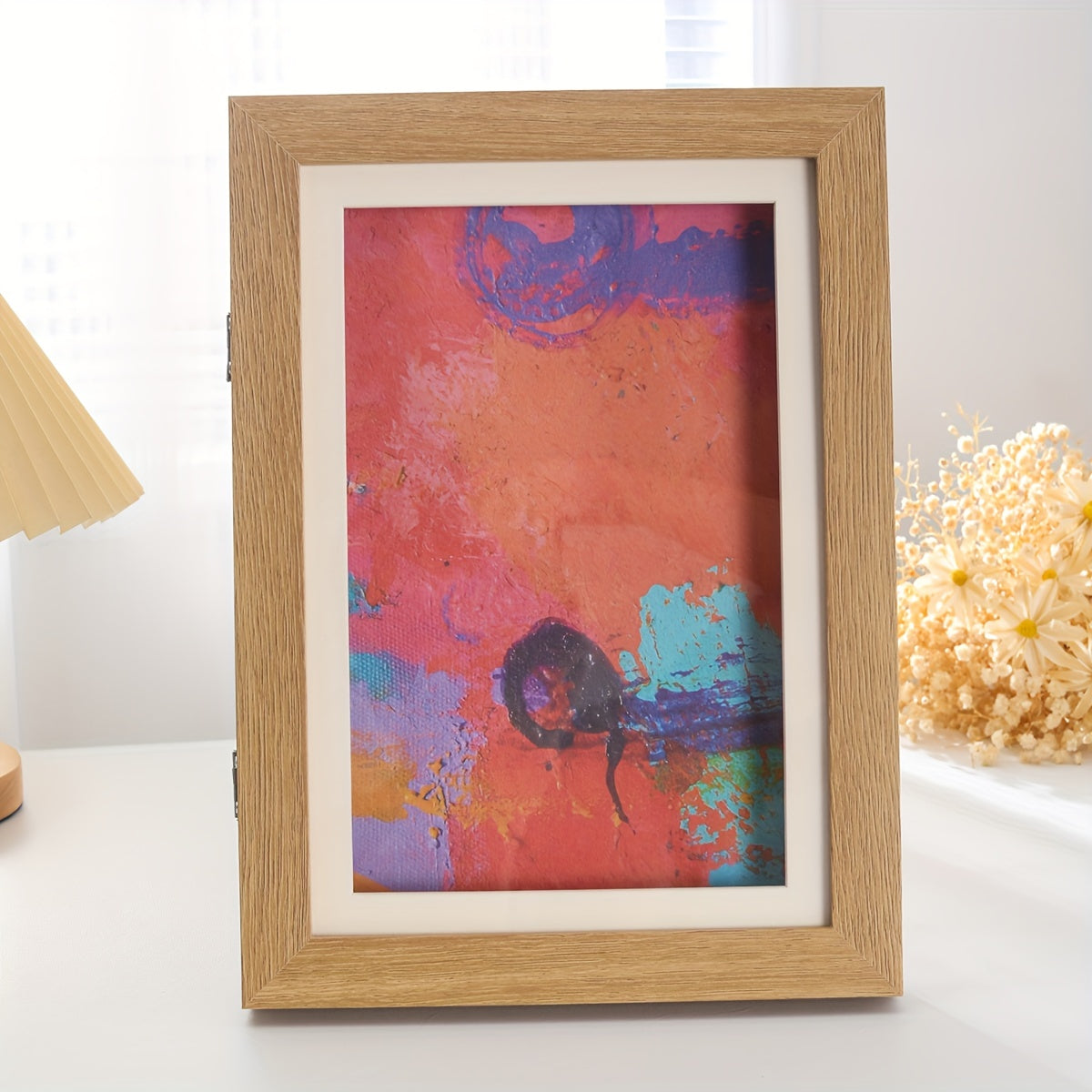 1 piece Children's Art Photo Frame - A4 Front Opening Frame for School Art, Flip Frame for Paintings and Projects