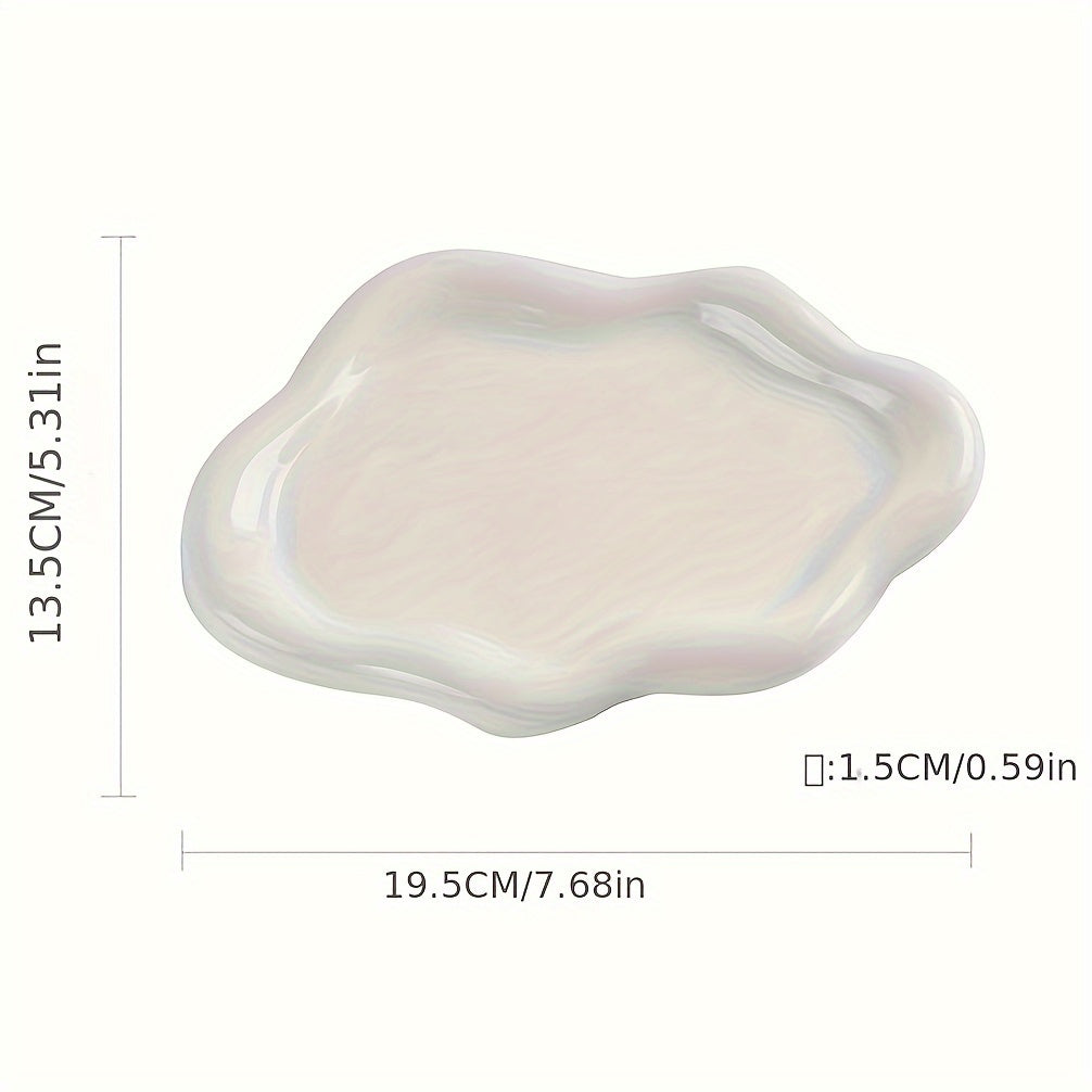CloudDish - Large Cloud-Shaped Ceramic Jewelry Dish | For Necklaces, Earrings & Glasses