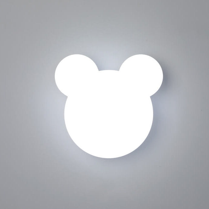 Candeeiro de parede LED minimalista em forma de urso de desenho animado