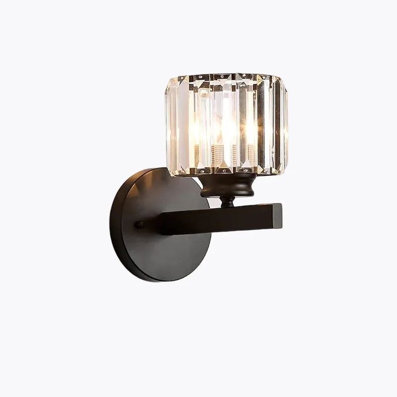 Lampada da parete LED Herbert Moderne - Interno - Nero - Camera da letto - Cristallo/Metallo