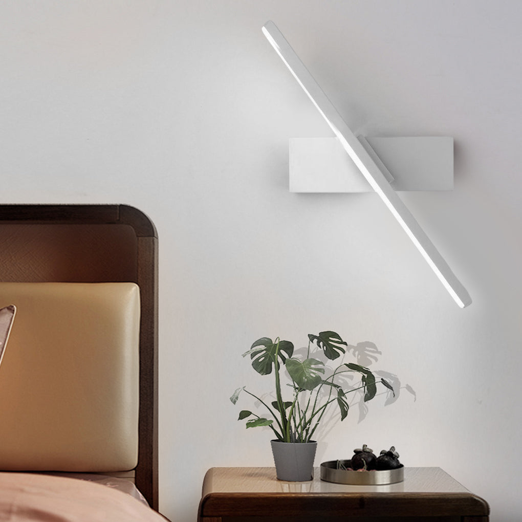 Lampada da parete moderna a striscia LED girevole