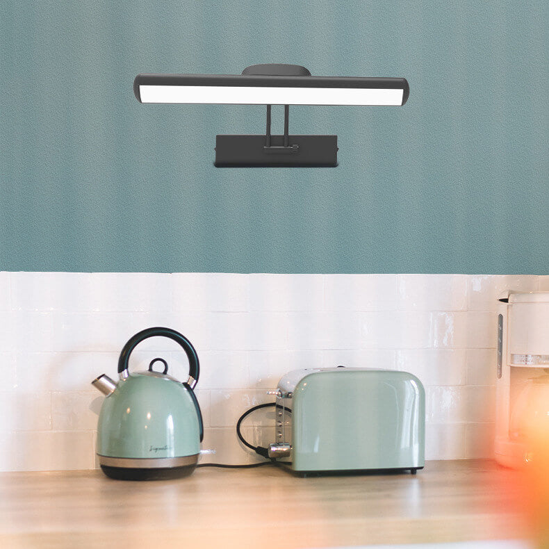 Candeeiro de parede LED minimalista ajustável em forma de barra para casa de banho