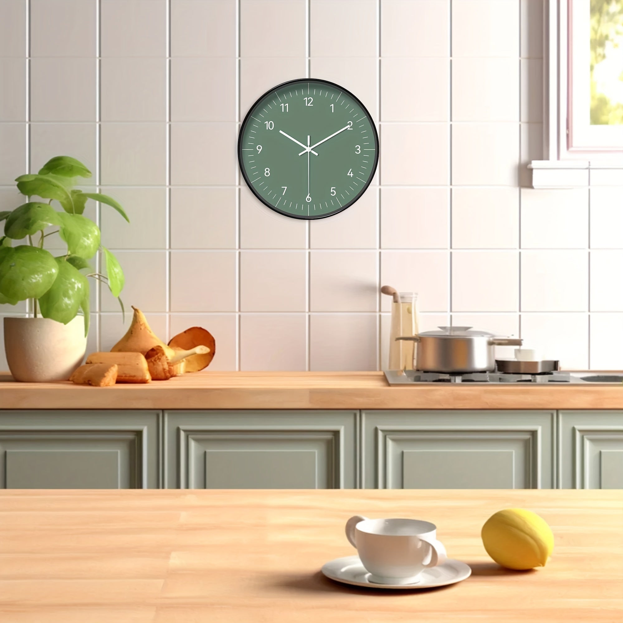 FantasyTime - Modern Silent Wall Clock, 20 cm