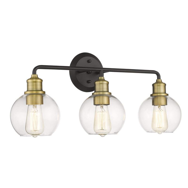 Emma - Lámpara de pared interior LED elegante negra vidrio cocina/salón