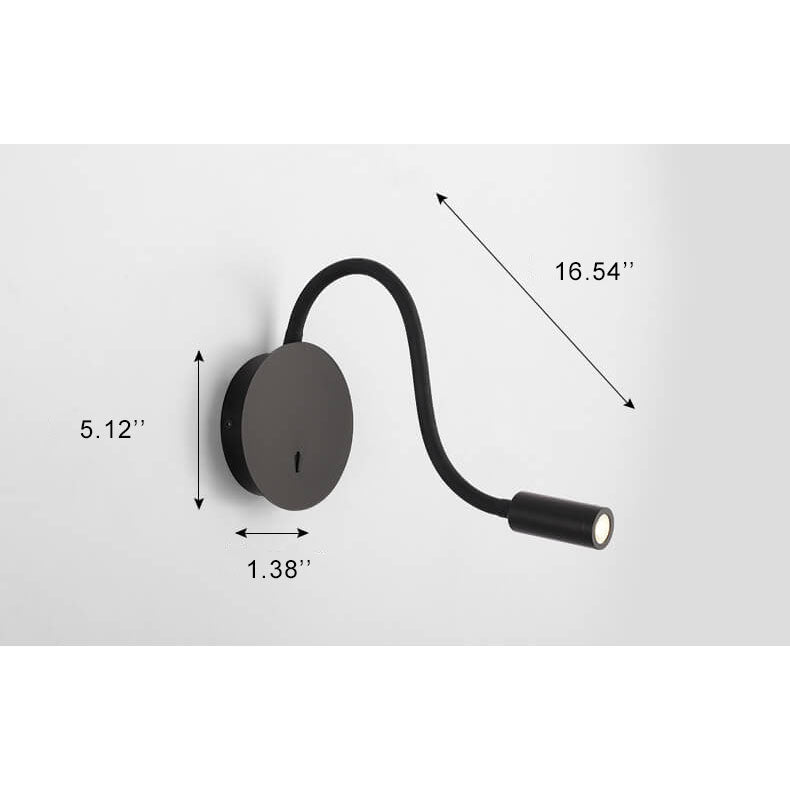 FlexiGlow - Lampada da parete LED regolabile con luce a 360 gradi