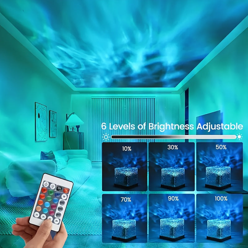 OceanWave - 16 Colors LED Night Light with Wave Effect