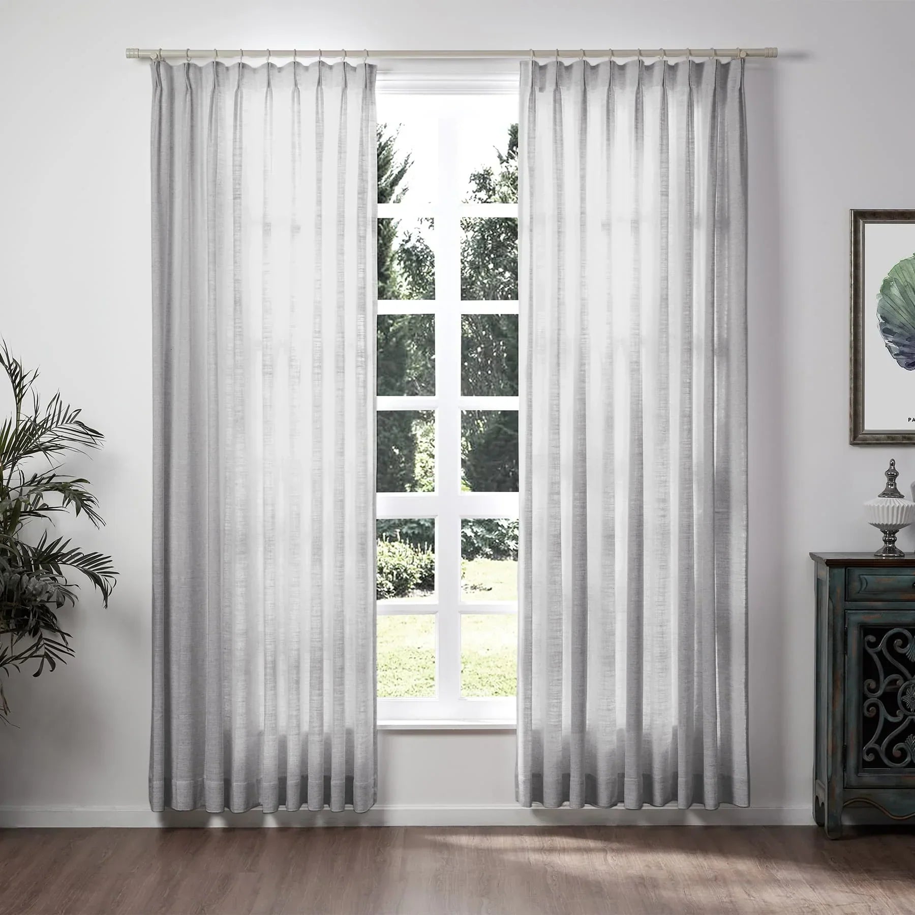 Tende in lino per soggiorno Eleganti tende filtranti la luce