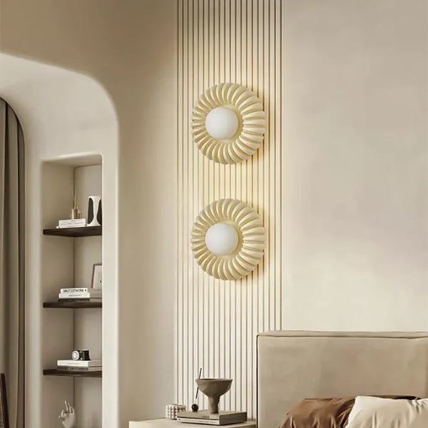 ResinGlow – Lámpara de pared moderna de resina para iluminación elegante