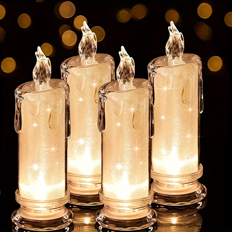 3 unidades de Velas LED Sem Chama - Inclui Pilhas - Perfeito para Festas, Casamentos e Decoração Aconchegante