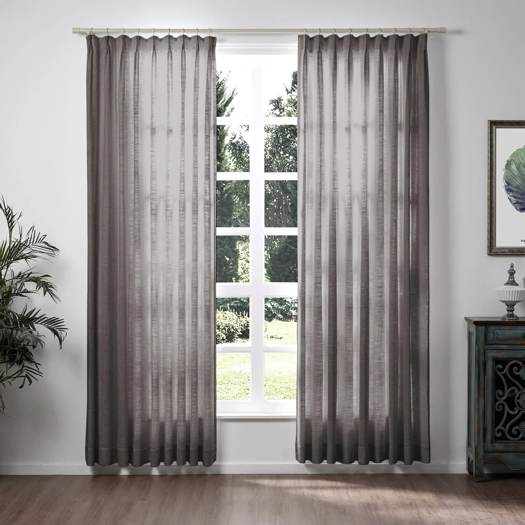 Tende in lino per soggiorno Eleganti tende filtranti la luce