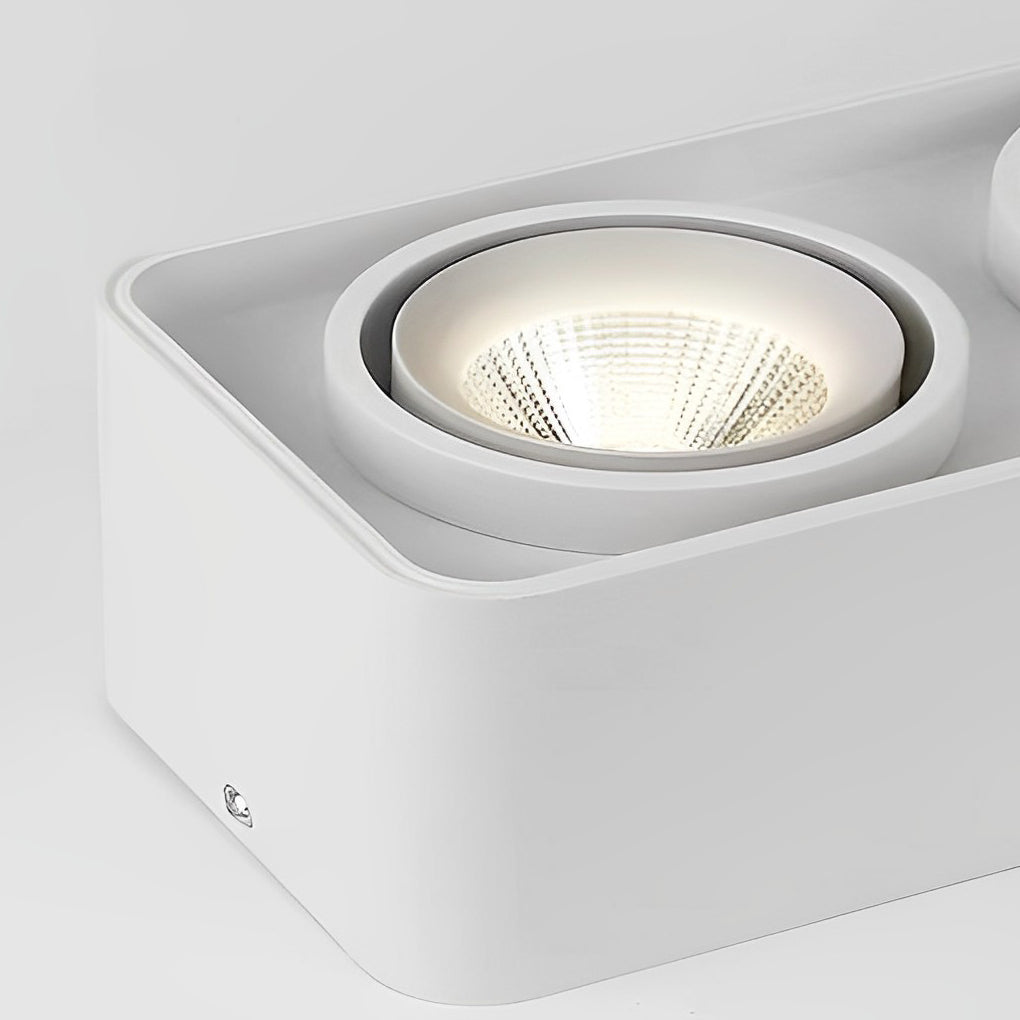 FlexiSquare - Lampada da soffitto a LED dimmerabile con testa quadrata regolabile
