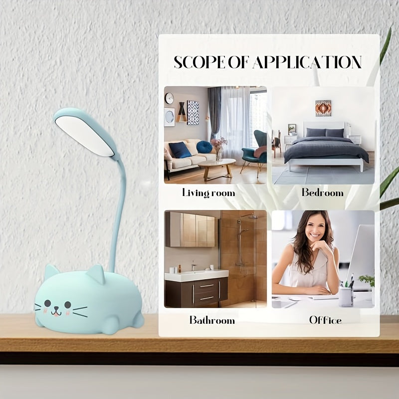 KatanaLicht - Lampada da scrivania LED regolabile con funzione di ricarica USB