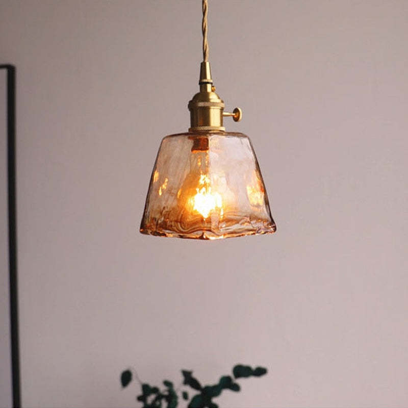 Eloise Vintage Lampade da Soffitto LED in Metallo Dorato e Vetro per Camera da Letto, Soggiorno, Sala da Pranzo
