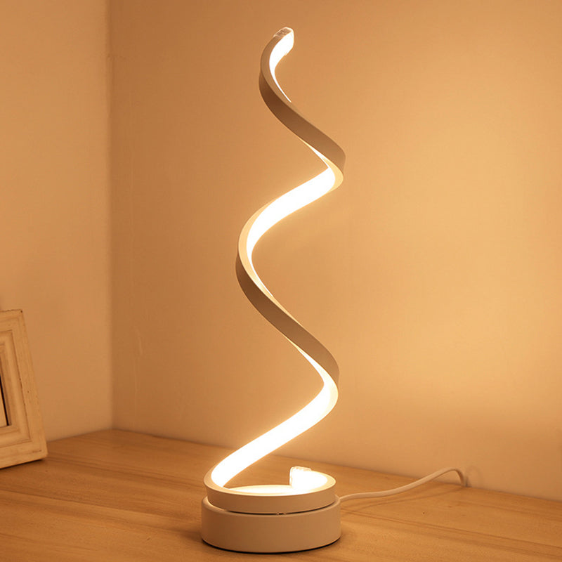 SpiraLicht - Candeeiro de Mesa Moderno com Design de Espiral LED
