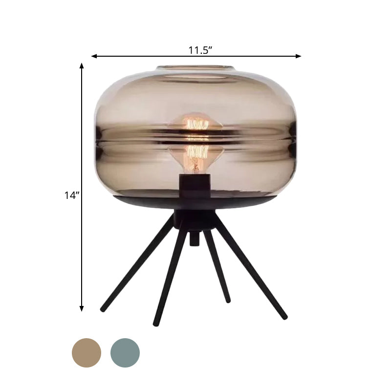 GlassLuxe – Modern Four-Legged Table Lamp with Stylish Design