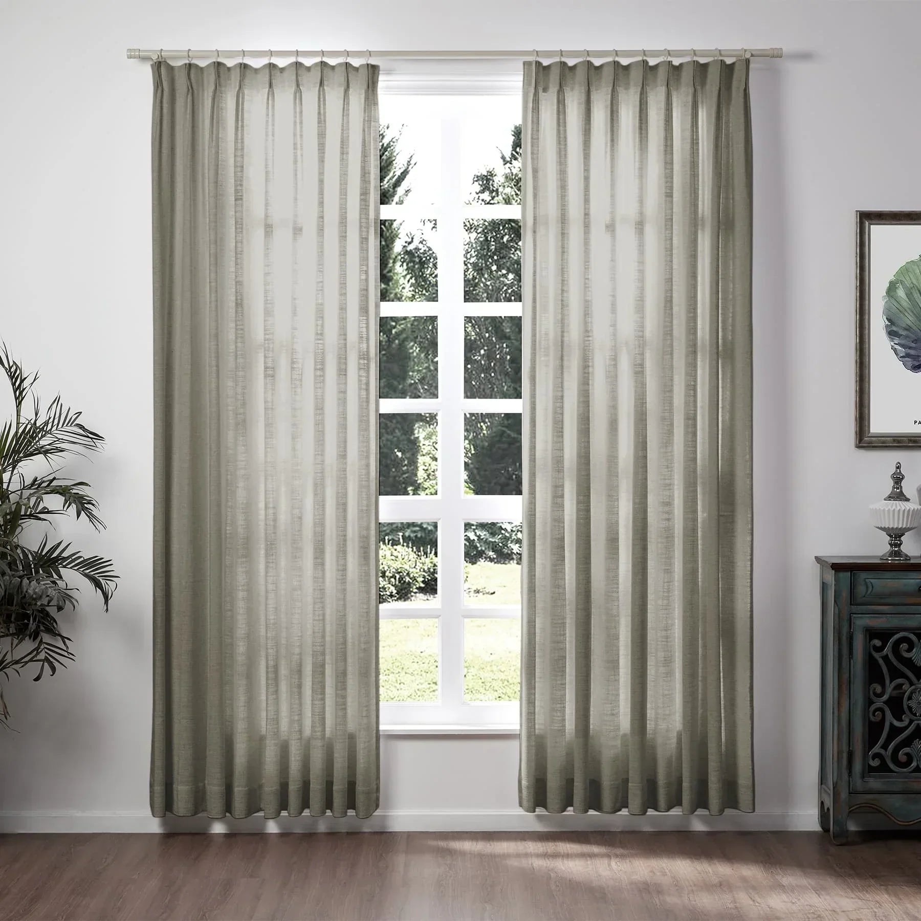 Tende in lino per soggiorno Eleganti tende filtranti la luce