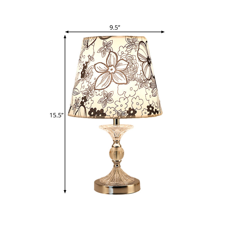 LuminArts - Candeeiro de mesa com motivo floral