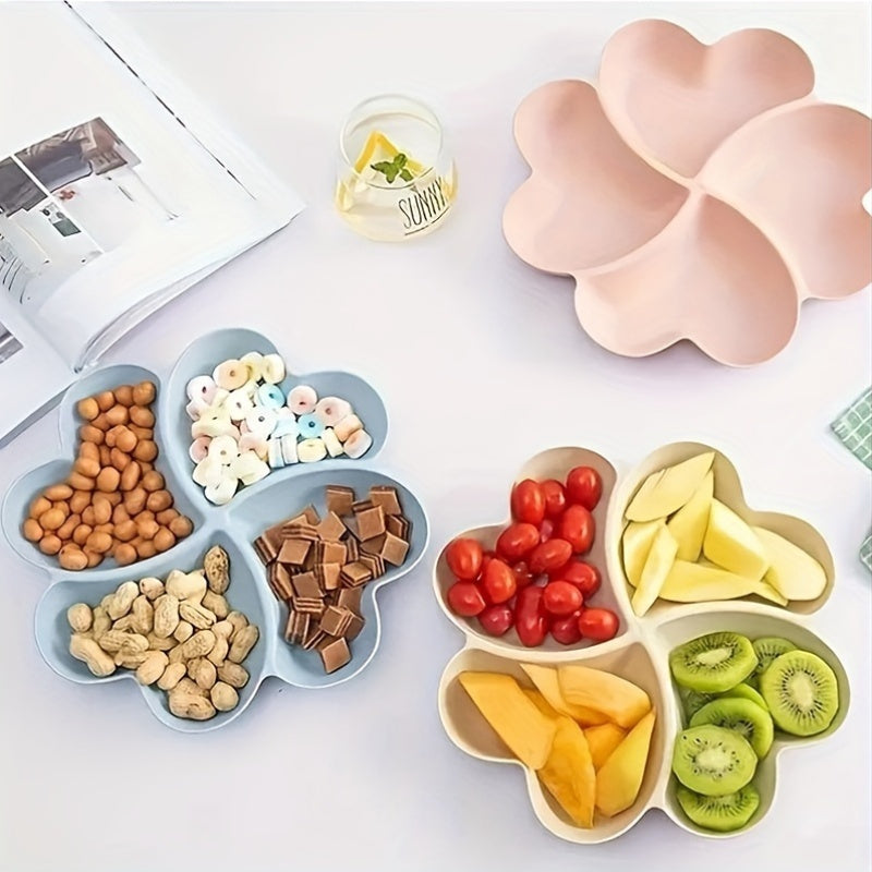 FlowerServe - Conjunto de 4 Taças em Forma de Flor para Petiscos e Fruta