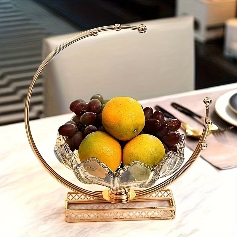 IronServe-Fruitkom - Cesto Redondo de Frutas em Ferro Fundido para Decoração de Mesa
