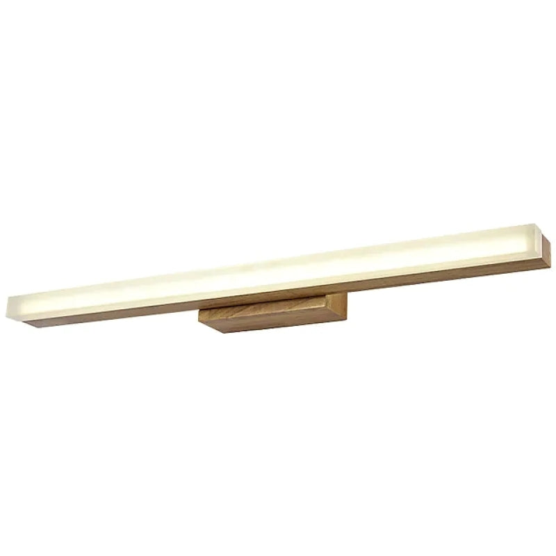 Lampada da parete LED lineare moderna Leigh - Bagno/Soggiorno - Legno