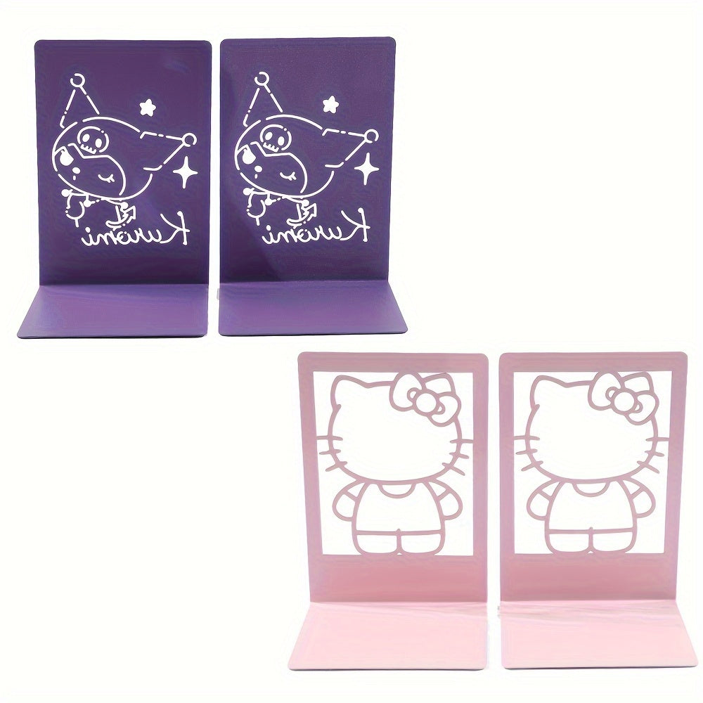 Suportes Metálicos para Livros Sanrio Hello Kitty - Duráveis e Elegantes