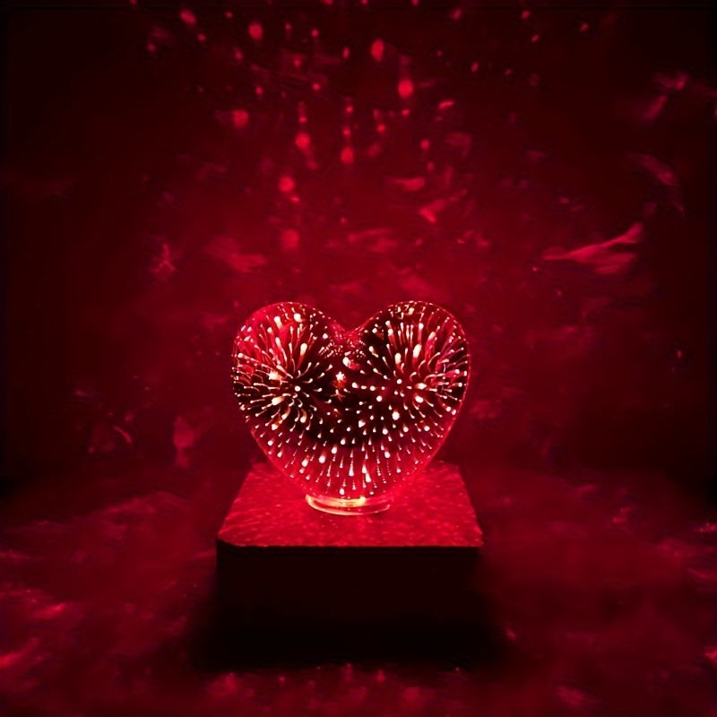FireworkLight - 3D LED Love Heart Firework Night Light