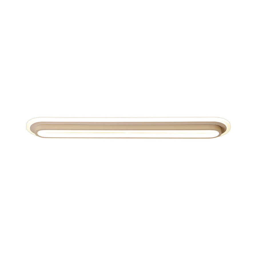 Ovale LED Plafondlamp Zwart/Wit met Acryl Diffuser
